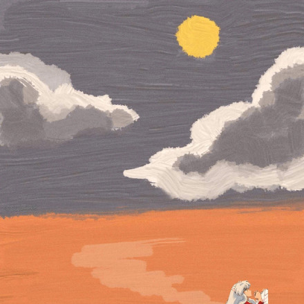 犬夜叉主题背景图和头像素材，作者令今争渡