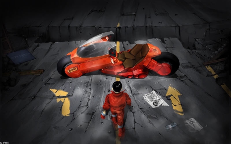 摩托骑行安全工装二次元插画壁纸