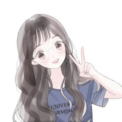 12张高清可爱的简约风女生动漫QQ头像