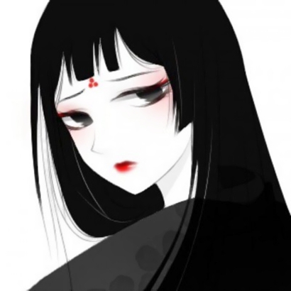 17张高清黑暗系病娇动漫女头 暗黑萝莉风格头像合集