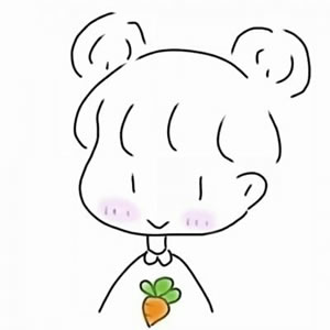 10张软萌小女孩简笔画头像 高清呆萌又可爱