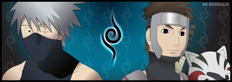 火影忍者动漫壁纸合集 卡卡西与大和高清图