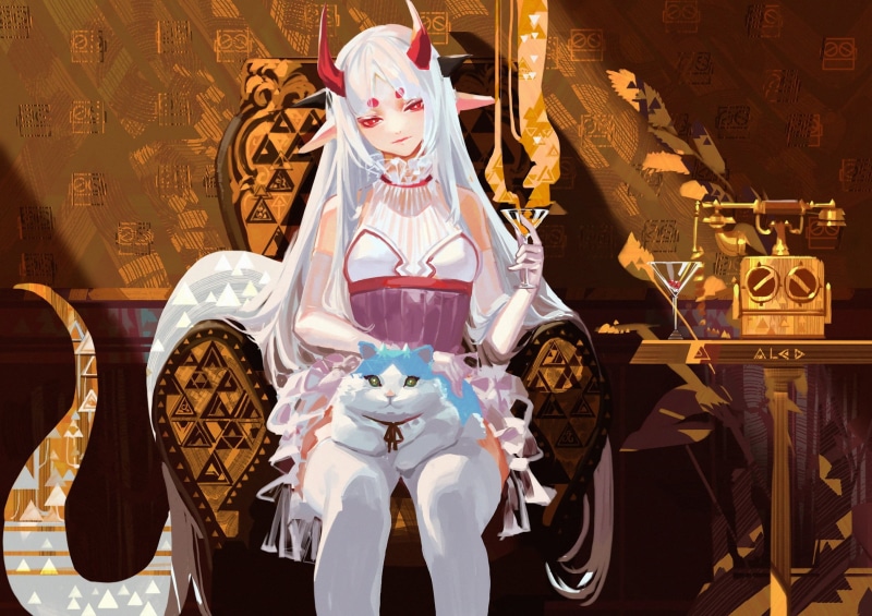 Pixiv Fantasia恶魔少女插画合集 高清壁纸