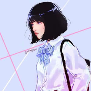 18张高清个性女生卡通手绘头像合集