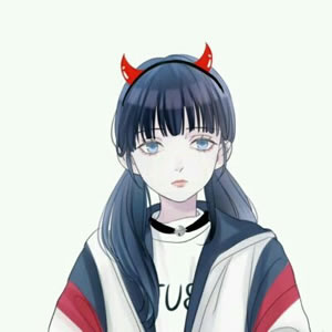 16张现代高冷美女手绘素描头像 高清好看的女生头像素材