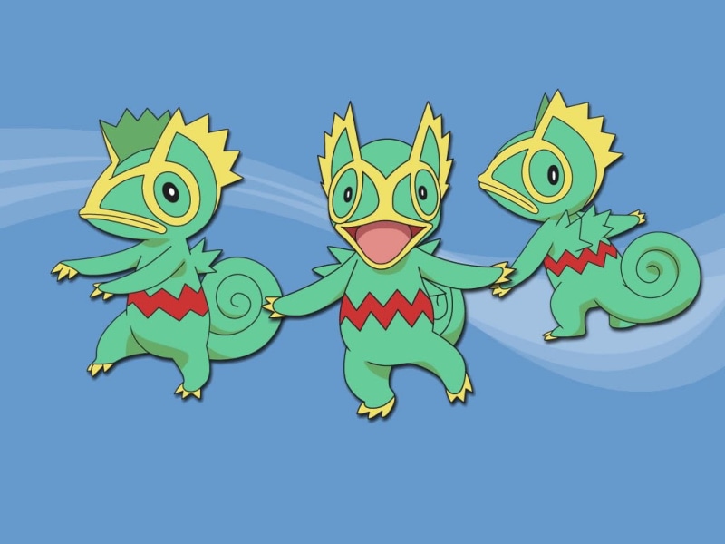绿色变隐龙宝可梦高清壁纸