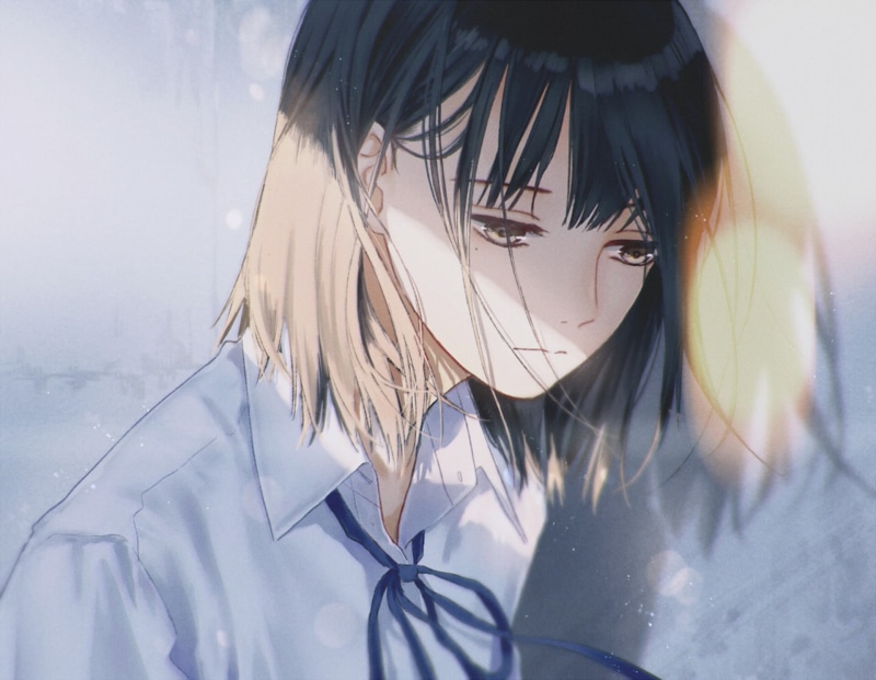 伤感黑发少女1080P动漫壁纸合集