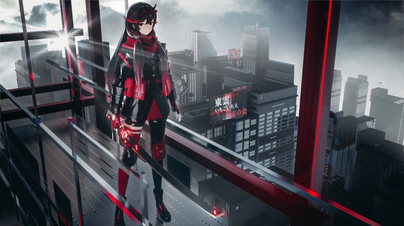 战双帕弥什赛博少女壁纸！4K高清科幻感拉满