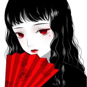 高清黑暗丧系动漫女头像 12张氛围感拉满