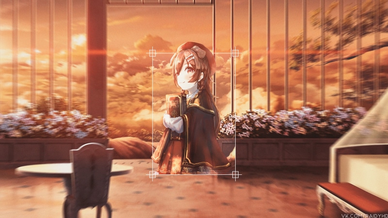 4K高清壁纸！画中画动漫少女 狗神桐音壁纸分享