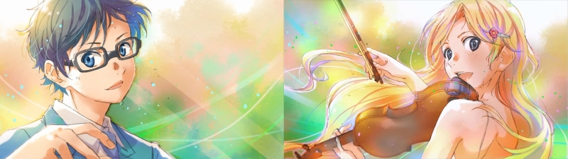 《四月是你的谎言》双屏高清壁纸 有马公生宫园薰等角色合集