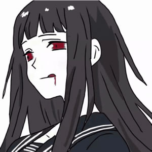 高清黑暗丧系动漫女头像 12张氛围感拉满