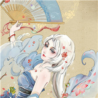 18张淡雅古风女子手绘头像 氛围感拉满的女生头像素材