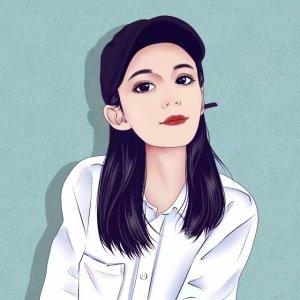 18张简约清新的女生手绘微信头像 氛围感拉满