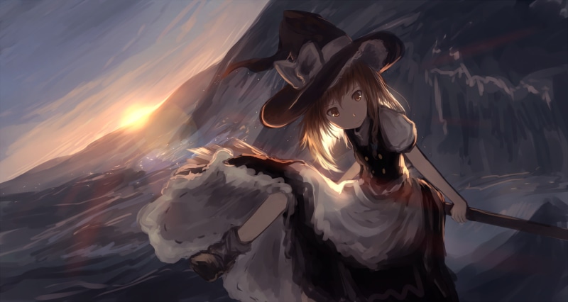 东方project雾雨魔理沙2K高清动漫壁纸