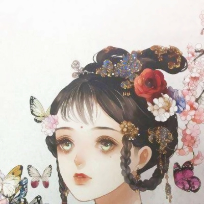 17张高清冷淡风动漫女生古风头像 氛围感拉满