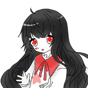 黑暗系红衣少女动漫头像 14张高清女生头像合集