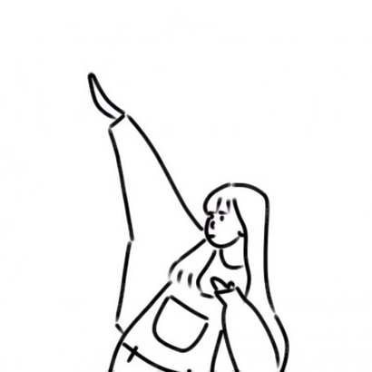 12张个性女生简笔画头像 高清素材合集