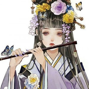 16张高清古风二次元动漫女头 好看的女生漫画头像