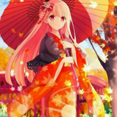 13张高清古风动漫撑伞女生头像 氛围感拉满