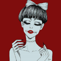 13张霸气手绘女生头像合集 个性女生头像素材库