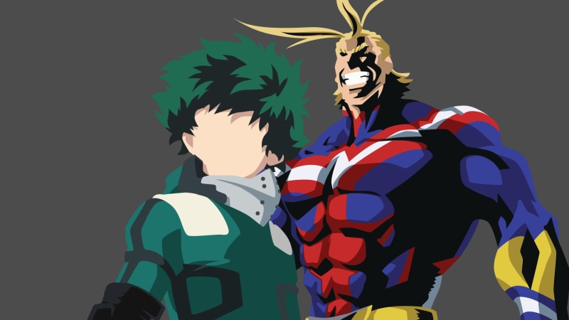 《我的英雄学院》欧尔麦特&绿谷出久高清壁纸合集