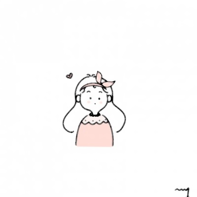 15张高清可爱女生手绘简笔画头像 适合当微信头像