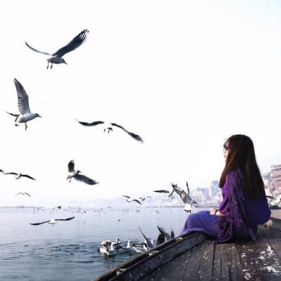 12张高清真人女生背影头像 全身好看的女头素材