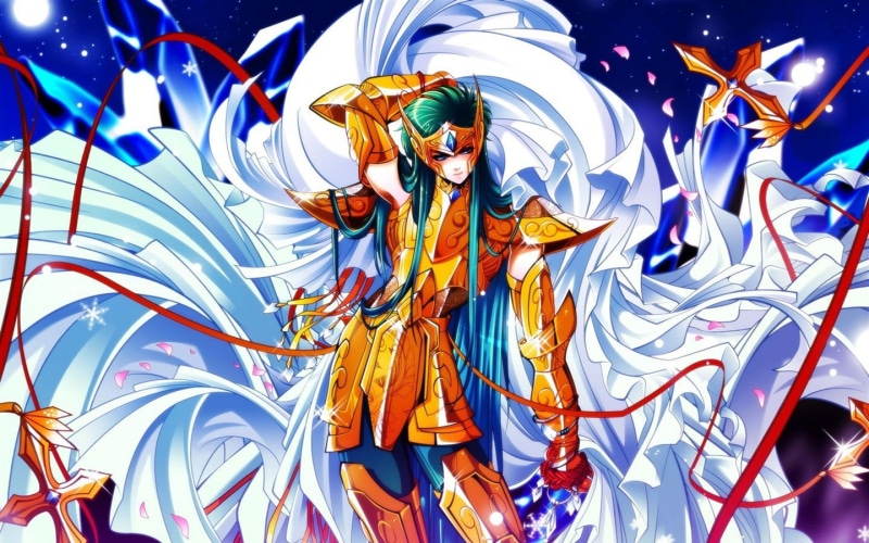 圣斗士星矢Ω风格动漫雕塑壁纸