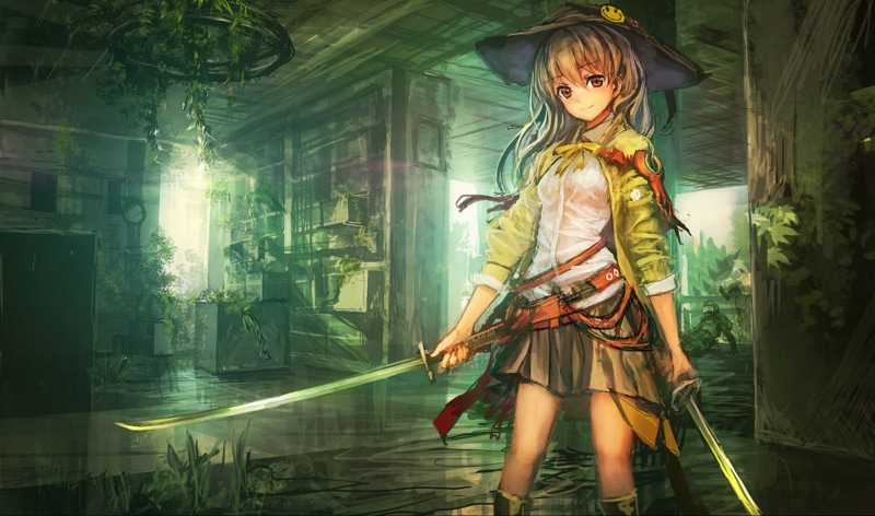 戴帽少女挥剑飒爽又软萌！原创新番风壁纸合集