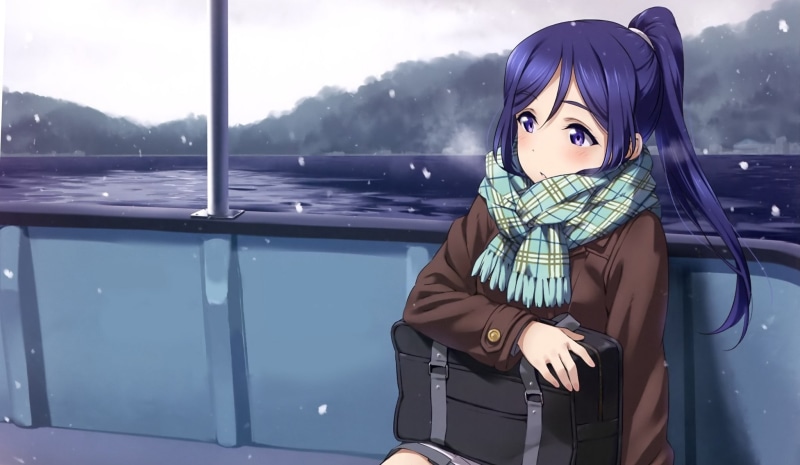 LoveLive!Sunshine海边牵手少女壁纸，高清2K手机可用