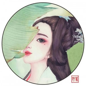 14张高清手绘古风闺蜜头像 氛围感拉满的古风美人头像