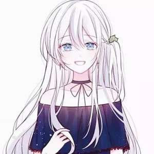 18张高清可爱长发女生漫画头像 唯美氛围感拉满