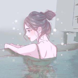 18张简约清新的女生手绘微信头像 氛围感拉满