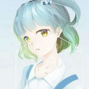 16张高清动漫女生小清新头像 适合当QQ头像的唯美风格图