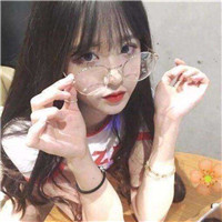 戴圆框眼镜的可爱韩系女生QQ头像 15张合集