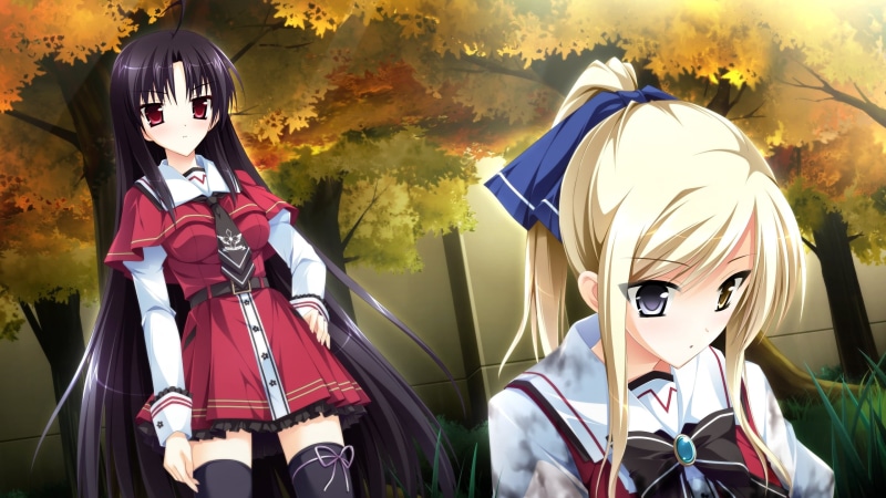 秋日公园动漫风壁纸合集