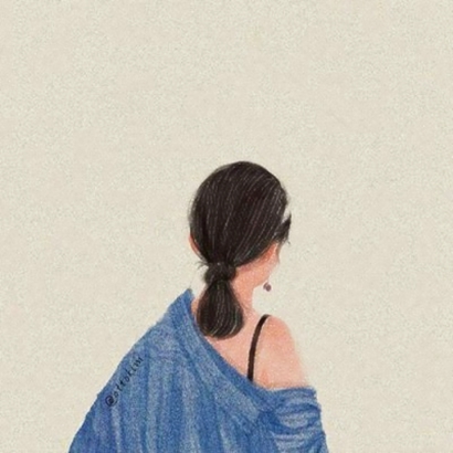 女生动漫背影QQ头像来啦！13张高清手绘唯美款任你挑