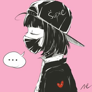 16张现代高冷美女手绘素描头像 高清好看的女生头像素材