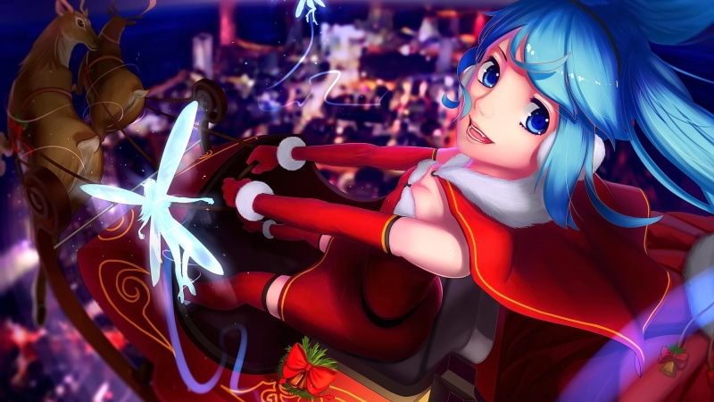 圣诞初音未来与伙伴们的1080P高清壁纸合集