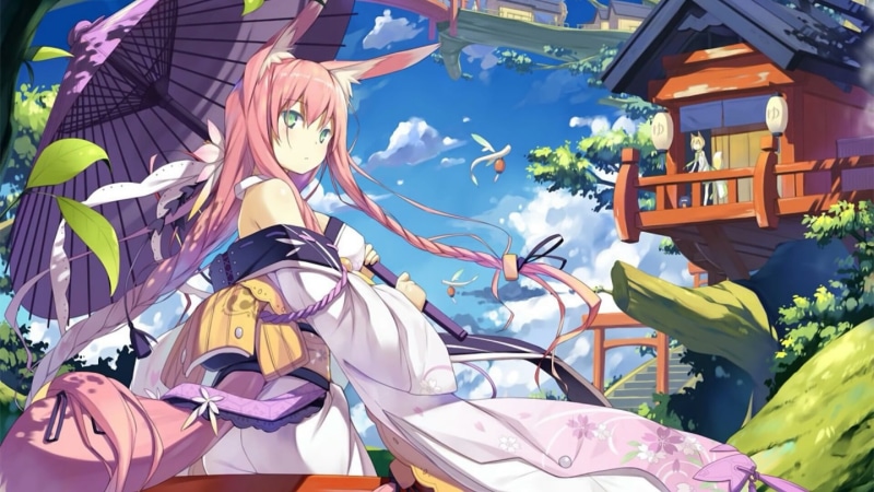 快看这套软萌狐娘漫画家壁纸！每一张都戳中少女心