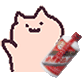 猫咪摇饮料GIF表情包