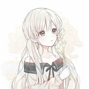 14张高清简约款 长发女生二次元动漫头像合集