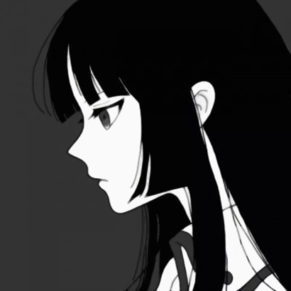 17张高清黑暗系病娇动漫女头 暗黑萝莉风格头像合集