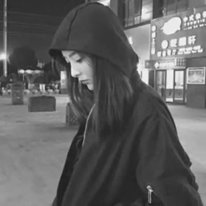 黑白氛围感女生QQ头像合集