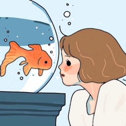 女生专属微信漫画头像！8张简约文艺的高清头像图来了