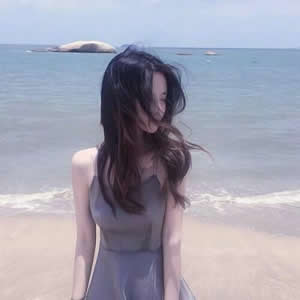 女生海边背影微信头像来啦！16张高清小清新氛围感图直接存