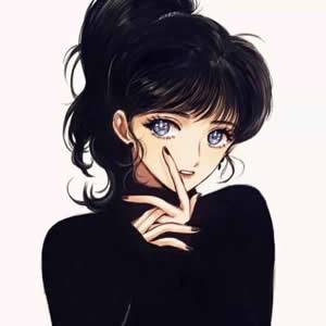 16张高清好看的女生个性简单手绘头像合集