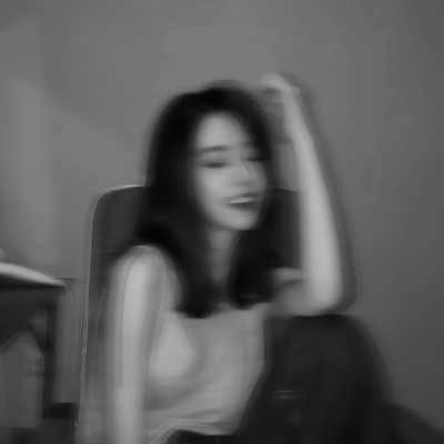 20张高清可爱黑白模糊女头像合集