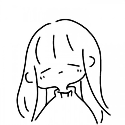 12张个性女生简笔画头像 高清素材合集